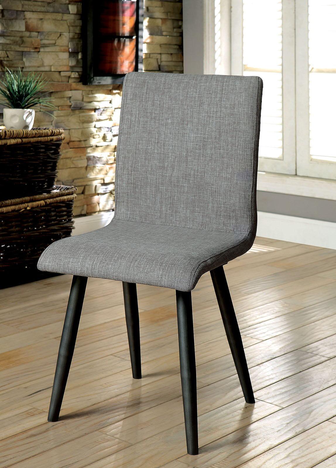 Furniture of America - Vilhelm - Side Chair (Set of 2) - Gray - 5th Avenue Furniture