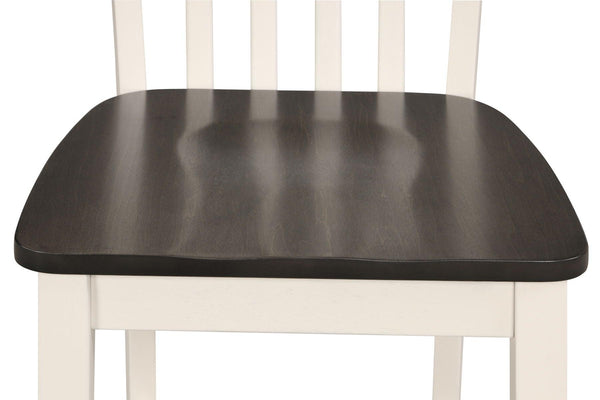Crown Mark - Brody - 5 Piece Counter Height Table Set - White - 5th Avenue Furniture