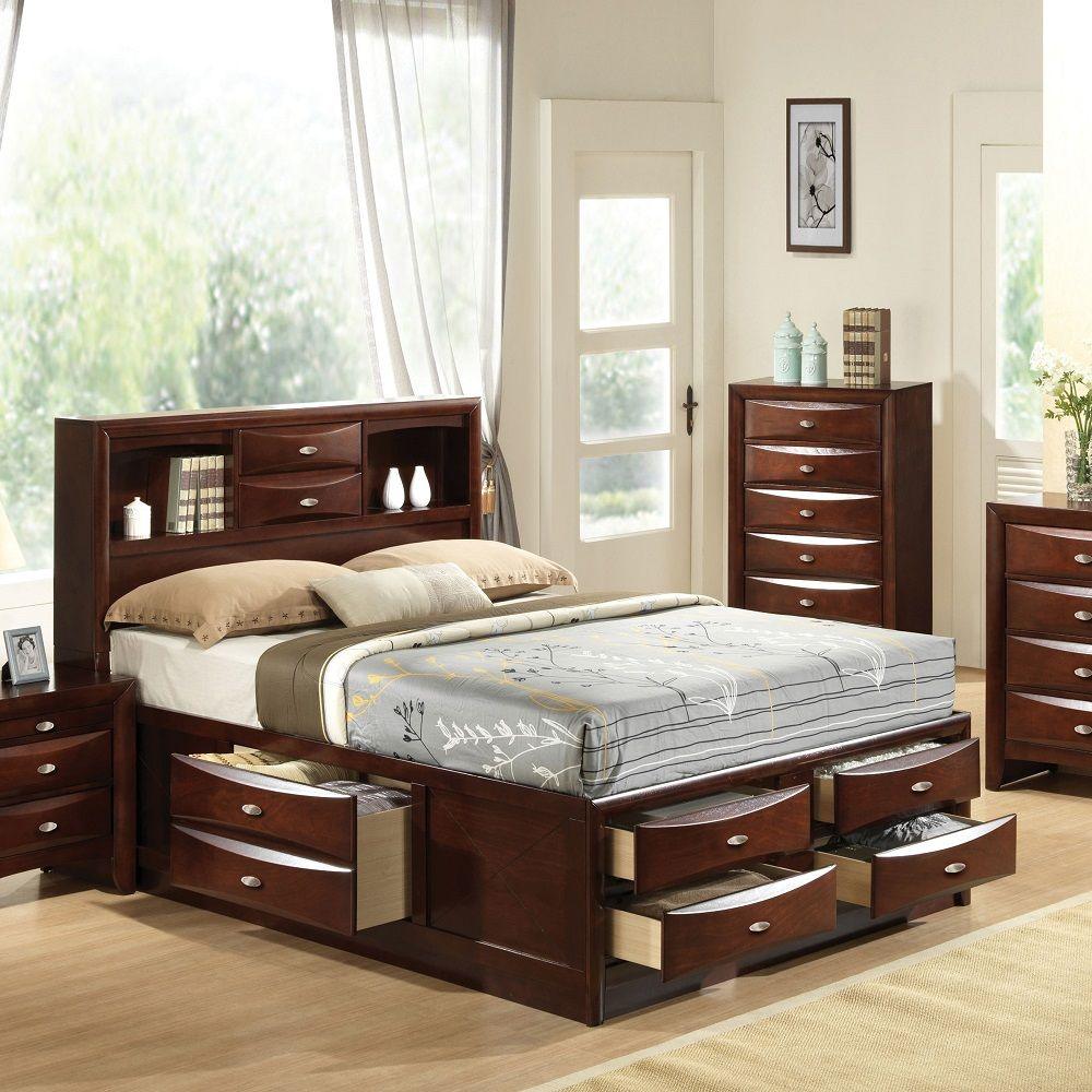 ACME - Ireland - Bed w/Storage - 5th Avenue Furniture