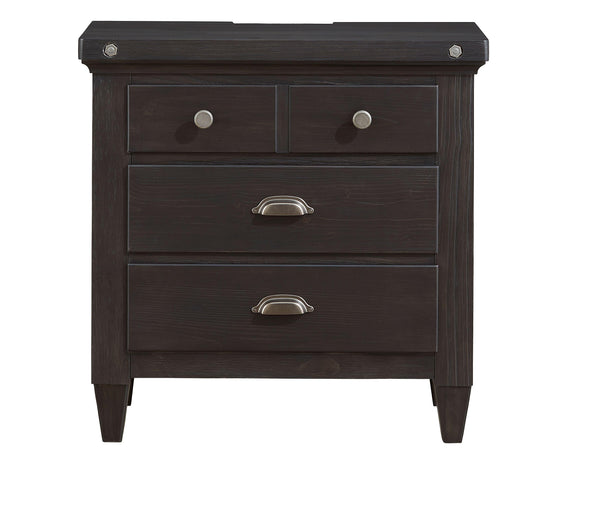 Magnussen Furniture - Sierra - Drawer Nightstand - Obsidian - 5th Avenue Furniture