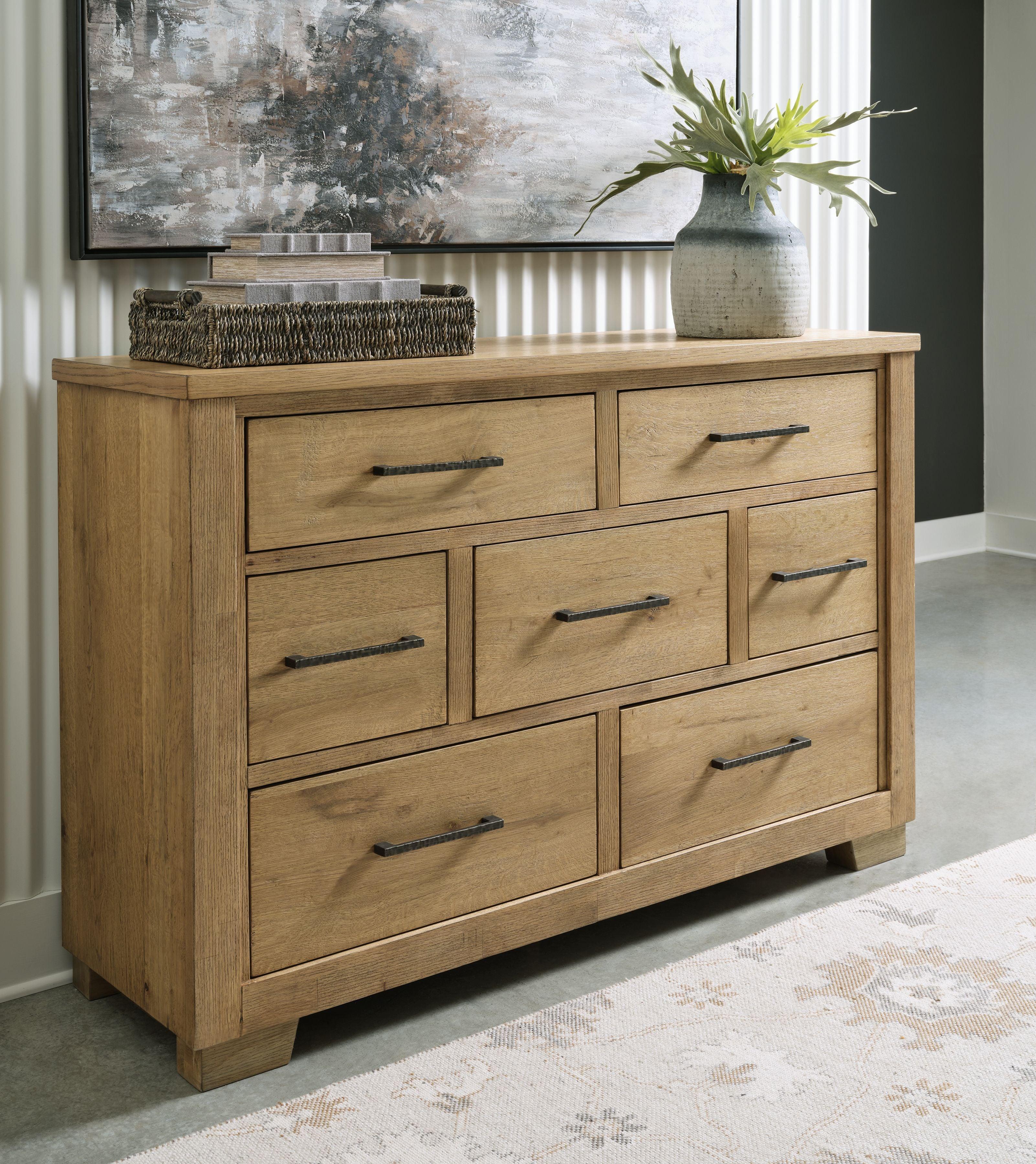 Signature Design by Ashley® - Galliden - Light Brown - Dresser - 5th Avenue Furniture