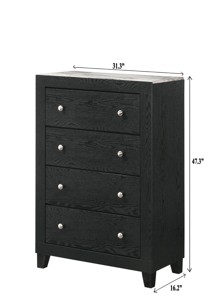 Crown Mark - Cadence - Chest - Black - 5th Avenue Furniture