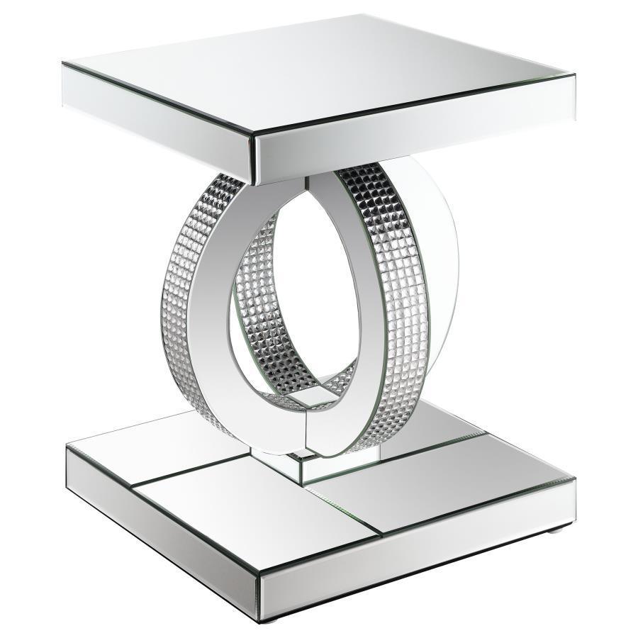 CoasterElevations - Breena - Square End Table - Mirror - 5th Avenue Furniture