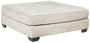 Ashley Furniture - Rawcliffe - Parchment - Oversized Accent Ottoman - 5th Avenue Furniture