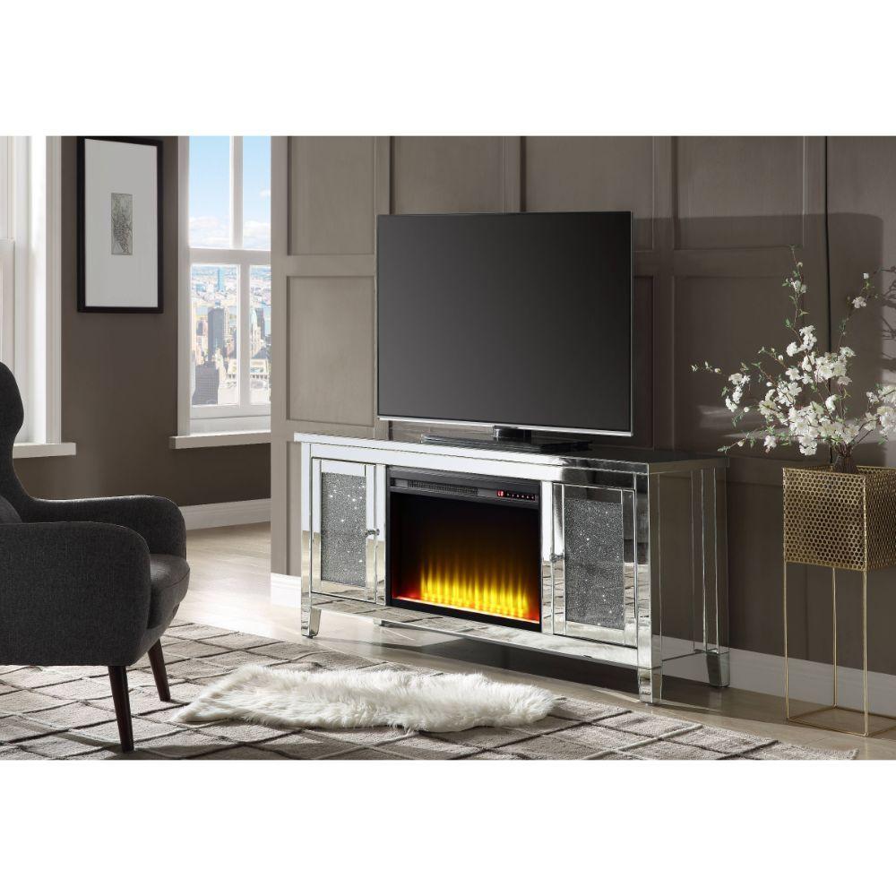 ACME - Noralie - TV Stand w/Fireplace - 5th Avenue Furniture