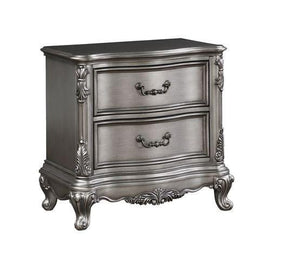 ACME - Ausonia - Nightstand - Antique Platinum - Finish - 5th Avenue Furniture