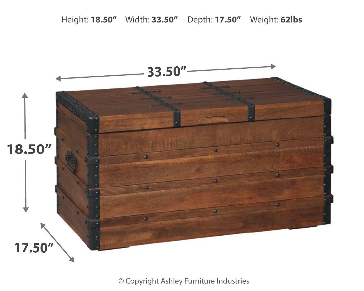 Ashley Furniture - Kettleby - Brown - Storage Trunk - 5th Avenue Furniture