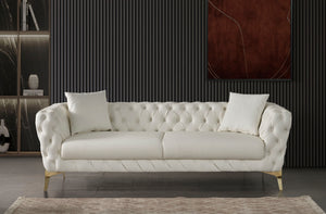 Aurora - Sofa - Cream - 5th Avenue Furniture