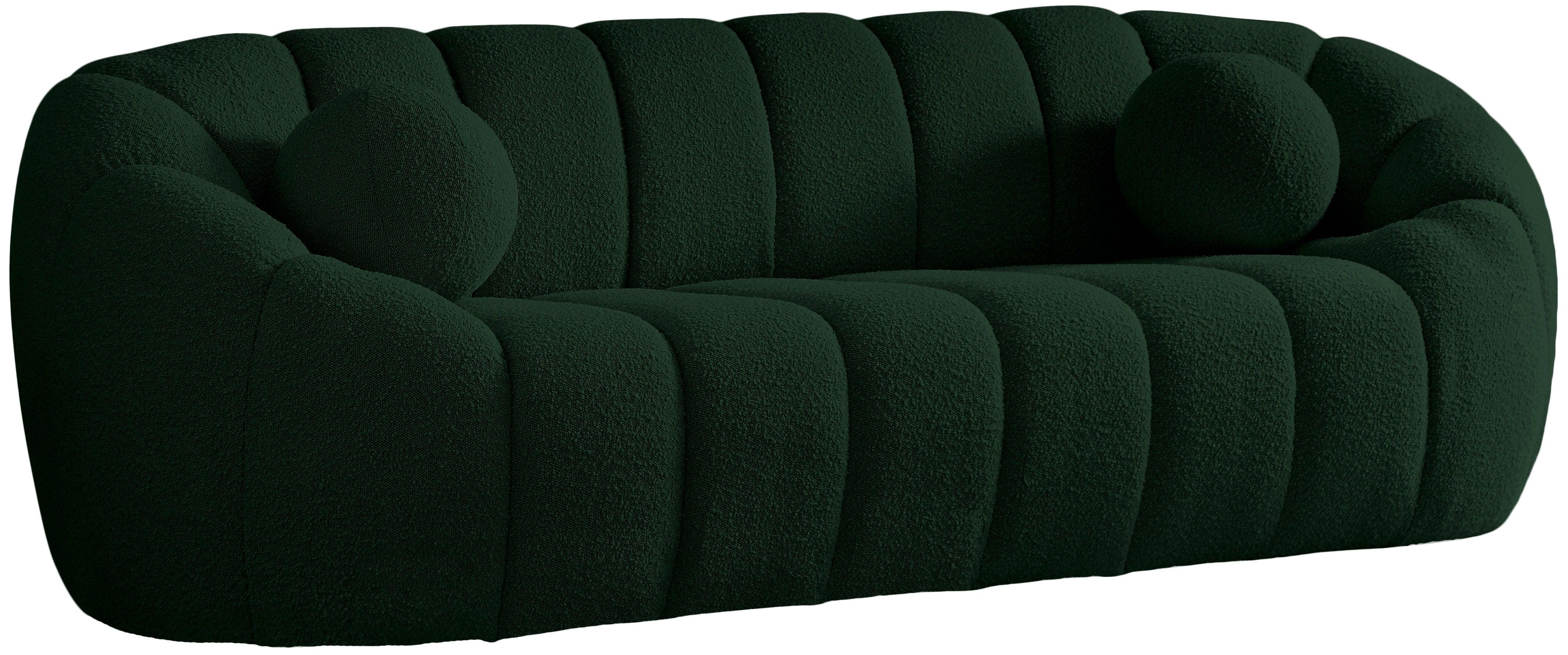 Meridian Furniture - Elijah - Sofa - Green - 5th Avenue Furniture