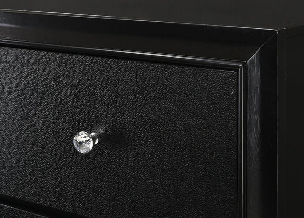 Crown Mark - Micah - Nightstand - Black - 5th Avenue Furniture